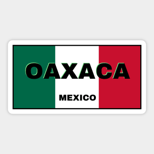 Oaxaca City in Mexican Flag Colors Sticker